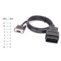 Obd 2 Cable 16 Pin To Db9 Female Serial Port Rs232 Adapter Connector Car Cable 1.13 Meter 16pin To Db9 Serial Rs232 Obd2 Cable. 