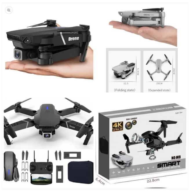 W8%204K%20Ultra%20HD%20Foldable%20Dual%20Camera%20Quadcopter%20Drone%20with%20FPV%20Real-Time%20View,%20Infrared%20Remote-Control%20Helicopter%20Collection,%20Lightweight%20Design,%20and%20Advanced%20Flight%20Stability%20-%20Image%202