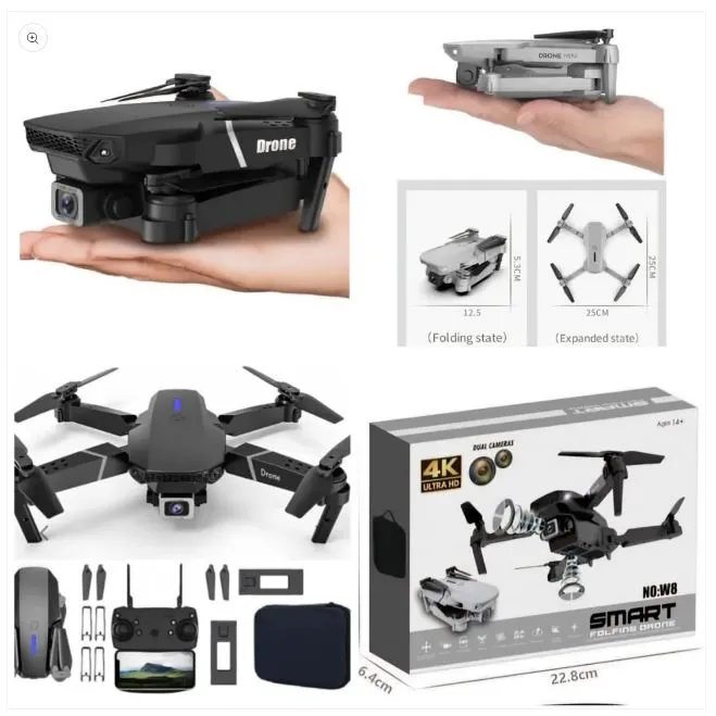 W8%204K%20Ultra%20HD%20Foldable%20Dual%20Camera%20Quadcopter%20Drone%20with%20FPV%20Real-Time%20View,%20Infrared%20Remote-Control%20Helicopter%20Collection,%20Lightweight%20Design,%20and%20Advanced%20Flight%20Stability%20-%20Image%202
