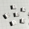 1pc 99.5% Pure Titanium Cube High Purity Ti Metal Carved Element Periodic Table Craft Wonderful Collection 10*10*10mm. 