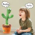 Talking Toy Dancing Cactus Doll Speak Talk Sound Record Repeat Kawaii Cactus Fun Plush Toy Battery Cactus Light Early Education Gift For Kids. 