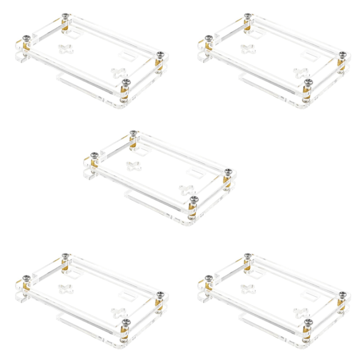 5X Acrylic Case Protective Shell For 2.8 Inch ESP32 Development Board LCD TFT Module With Touch - Transparent WROOM Cover
