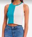 Cuelo Ribbed Tank Crop Top Two Colour. 