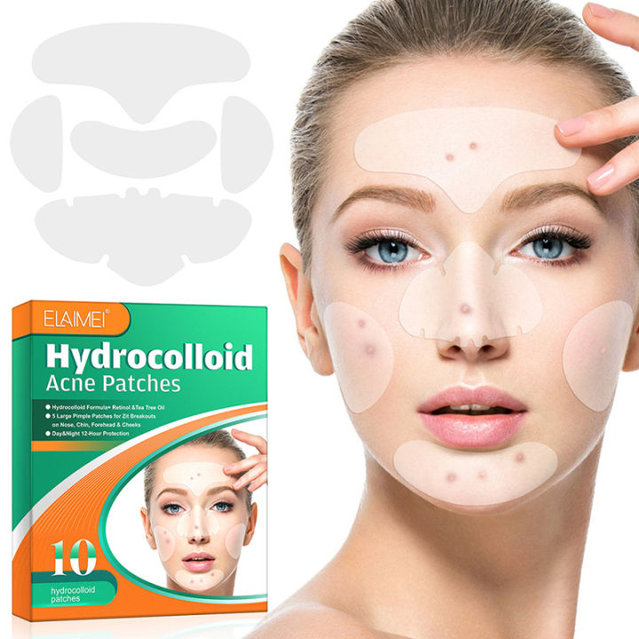 Hydrocolloid Face Acne Pimple Patch 1 Box Forhead、Nose、Chin、Cheek、Patch ...