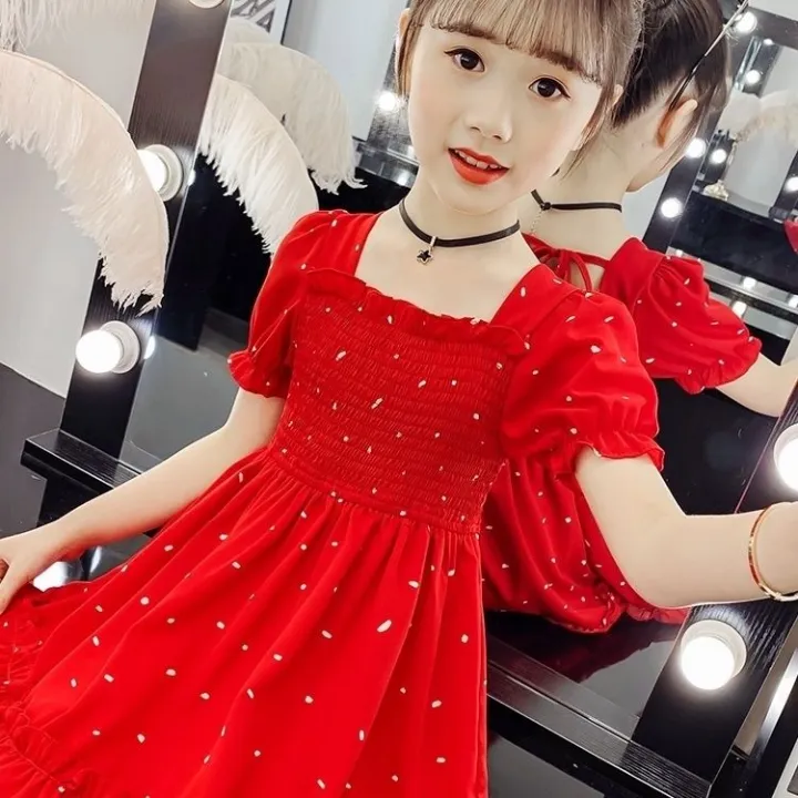 Parent-Child%20Dress%20Mother-Daughter%20Matching%20Outfit%20Summer%20Girls'%20Floral%20Dress%20Mother%20and%20Daughter%20Korean%20Style%20Loose%20Fashion%20Fried%20Street%20Fashionable%20Princess%20Dress%20-%20Image%203