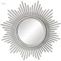 Wall Hanging Round Mirror, Silver Wall Mirrors, Great Decoration for Bedroom Vanity Hall Room Corridor. 