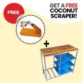 Metal gas cooker table / gas cylinder rack with 3 Vegetable racks. (  wiith FREE ISSUE  ). 