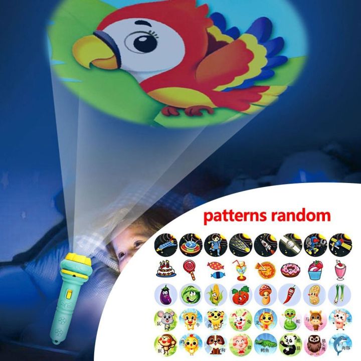 Supply Early Education Dinosaur Animal Patterns Projection Flashlight ...