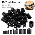 【NEW】 10/25/50Pcs 3-25Mm PVC Vinyl Rubber Round End Cap Threaded Cap Steel Pipe Plastic Pipe Rubber Protector Classification Kit. 