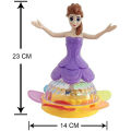 Dancing Princess, Battery Operated Princess Dance Doll With Music And 3D Lights For Kids, Battery Operated Dancing Princess.. 
