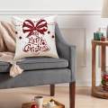 Christmas Throw Pillow Cover Cushion Cover for Sofa Xmas Decoration Bell. 
