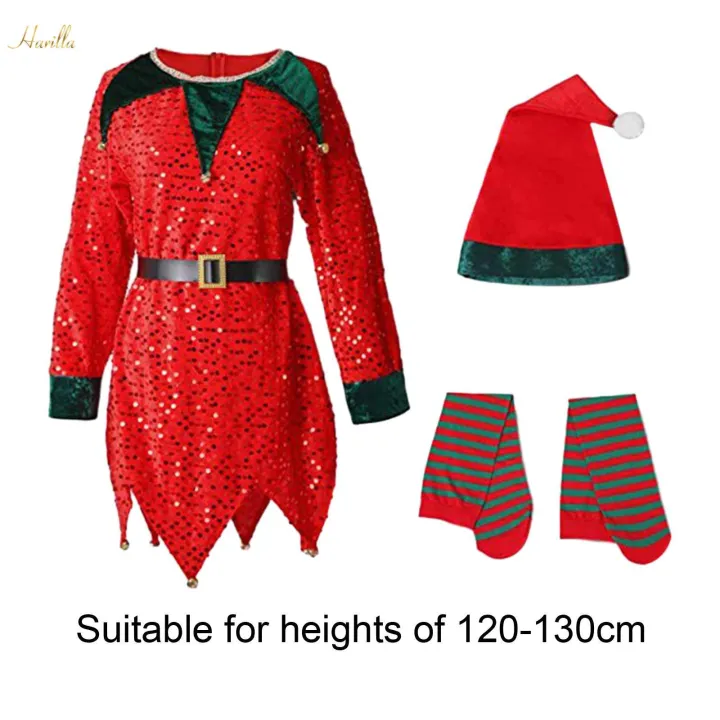 Girls%20Dress%20and%20Hat%20for%20Role%20Play%20Halloween%20Masquerade%20120%20to%20130cm%20Red%20-%20Image%209