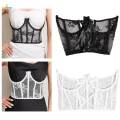 Underbust Corset Belt, Waist Corset, Lace Open Cup Corset, Short Torso Underwire Boned Corset, Underboob Waist. 
