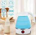 Silicone Mini Collapsible Foldable Portable Electric Kettle - Travel Water Heater Jug. 