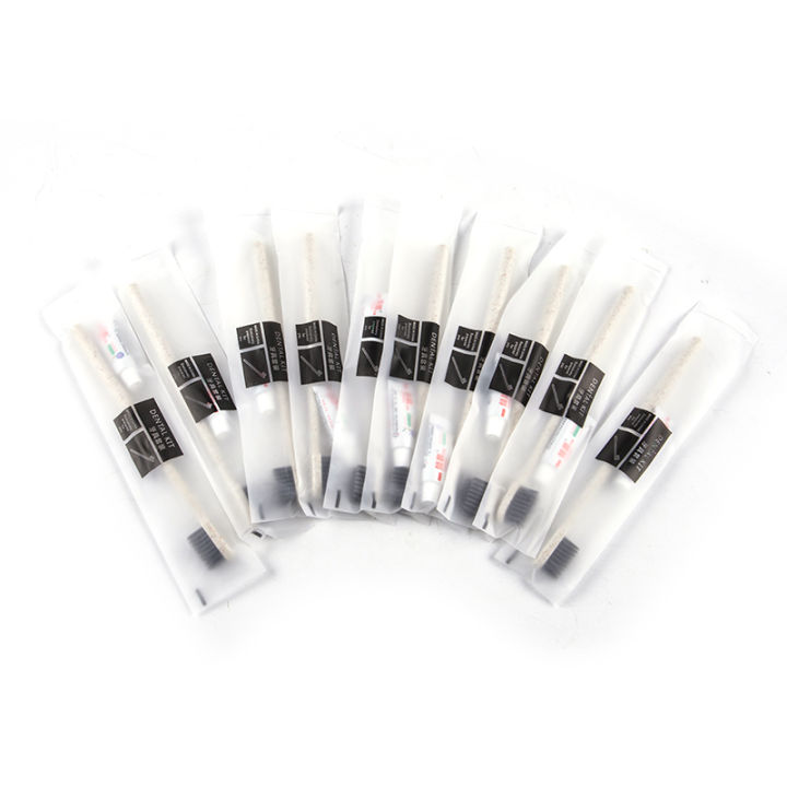 5/10sets Hotel Clean Disposable Toothbrush Toothpaste Kit For Travel Camping
