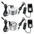 EU Plug / US Plug 24V Ultrasonic Humidifier Mist Maker Fogger Water Fountain Pond Atomizer Head Air Humidifier With Switch. 