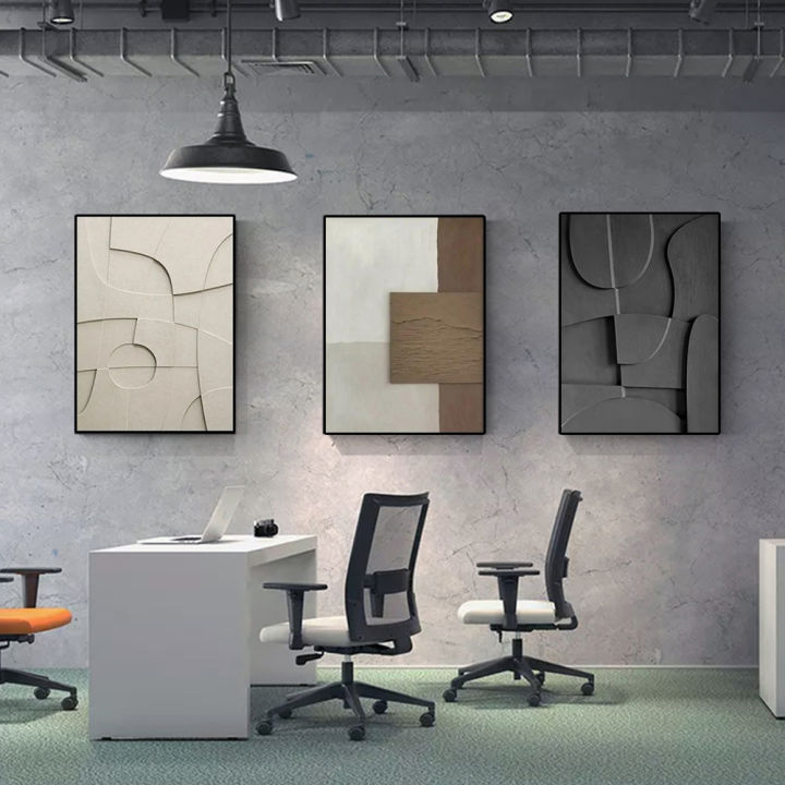 Modern Nordic 3D Effect Geometric Canvas Painting Wall Art Abstract Lines Art Poster and Prints For Living Room Home Decor Mural