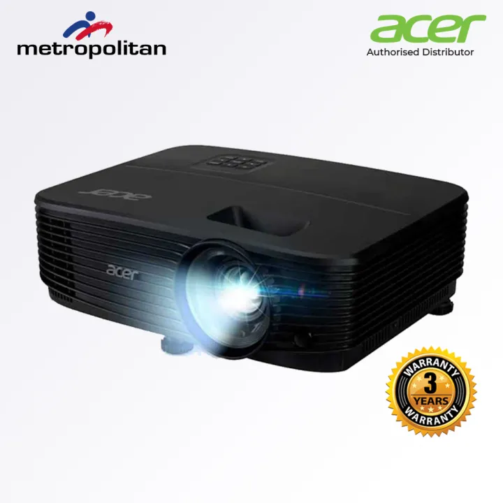Acer X1123HP Projector (SVGA 800 x 600, 4000 ANSI Lumens, 20000:1 Contrast Ratio)