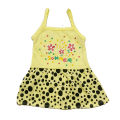 Dotted Floral 6-12 Months Girls Sleeveless Frock Printed Cotton Dresses. 