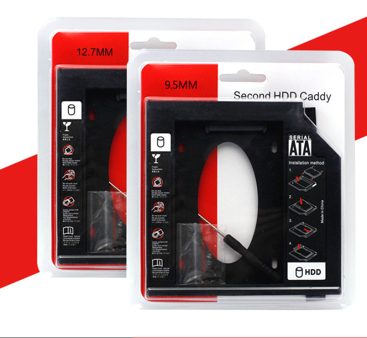 SSD%20HDD%20Caddy%209.5mm%2012.7mm%20Universal%20CD/DVD-ROM%202nd%20Caddy%20SATA-III%20-%20Image%203