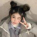Korean Style Fashion Waterdrop Sequin Star Shape Metal  Color Hair Clips Women Girls Minimalist Y2k Side Bangs BB Snap Hair Pins Hair Accessories. 