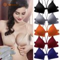 Women's Back Beautify Front Buckle Basic Breathable Push Up Bra. 