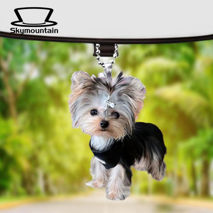 Dog-shaped%20Decorative%20Ornament%20Adorable%20Animal%20Shaped%20Car%20Rearview%20Mirror%20Pendant%20with%20Lanyard%20Realistic%20Design%20Christmas%20Tree%20Ornament%20Easy%20to%20Hang%20Decoration%20for%20Animal-themed%20Mirror%20Charm%20-%20Image%205
