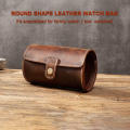 Roll Retro Case Travel Box Leather Storage Box Watch Box. 