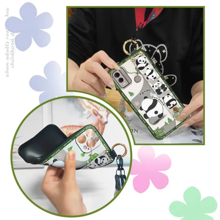 Cartoon%20Wrist%20Strap%20Phone%20Case%20For%20Nokia%20C22%20Fashion%20Design%20Cute%20Dirt-resistant%20Wristband%20Anti-dust%20Waterproof%20ring%20-%20Image%203