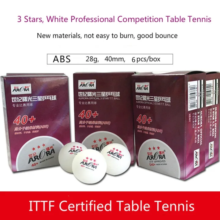 6/10%20Pcs%20International%20Table%20Tennis%20Federation%20Certification%20ABS%203%20or%202%20Stars%20Pingpong%2040+%20Professional%20Match%20Ping-Pong%20Ball%20-%20Image%202