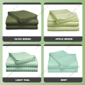 Egyptian Cotton Striped Bed Sheet with 2 Free Matching Pillow Cases | Hotel Quality | Beddings.lk. 