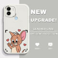DEL for Redmi A2+ A2 Plus A1+ A1 Plus Back Cover Cartoon Mouse Phone Case PU Leather Soft Silicone Edge Cover. 