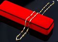 Metal chain stainless steel and nickel plated lite gold plated necklace for men and women 60cm jewellery/ 55cm/ 45cm chain. 