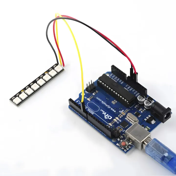 5PCS%208Bits%20WS2812%205050%20RGB%20LED%20Module%208%20Channel%20Built-in%20Lights%20Full%20Color-Driven%20Development%20Board%20for%20Arduino%20Black%20-%20Image%202