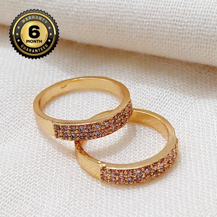 Gold Plated Guaranteed Women Rings Korean Style Beauty