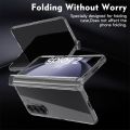 Case with Hinge Protection for Samsung Galaxy Z Fold 5 Slim Fit Transparent Hard PC Fold4 Cover. 