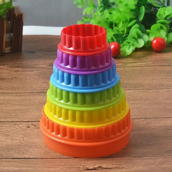 Circle%20Shape%20Cookies%20Cutter%20-%205%20Pcs%20-%20Multi%20Color%206%20pcs/set%20Plastic%20Cupcake%20Round%20Shape%20Cookie%20Cutter%20Baking%20Tools%20Mould%20Cookie%20Cake%20Mold%20Fondant%20Round%20Shape%20Mold%20-%20Image%203