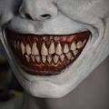 Ball Mastic Most Evil Horror Cosplay Demon Mask Horror Halloween Mask Smiling Demon White Eyes Scary Mask Cosplay Scary. 