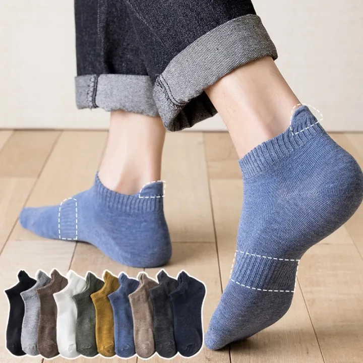 5%20Pair%20Socks%20for%20Men%20No%20Show%20Ankle%20Low%20Cut%20Summer%20Man%20Short%20Thin%20White%20Black%20Nonslip%20Spring%20Sport%20Woman%20Shoe%20Slippers%20Cotton%20-%20Image%204