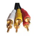 1.5m 3 RCA Male to 3 RCA Male Composite Audio Video AV Cable Plug 3X RCA  Av To Av Composite Audio Video. 