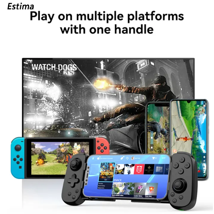 D6 Wireless Stretching Extendable Gaming Controller Joystick Pad Compatible For IPhone Android Gamepad Joystick
