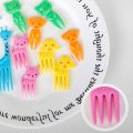 MUMU 10 PCS/ 30 PCS Bento Toddler Vegetable Crockery Reusable Cartoon Animal Farm Toothpicks Kids Food Picks Children Fruit Forks. 
