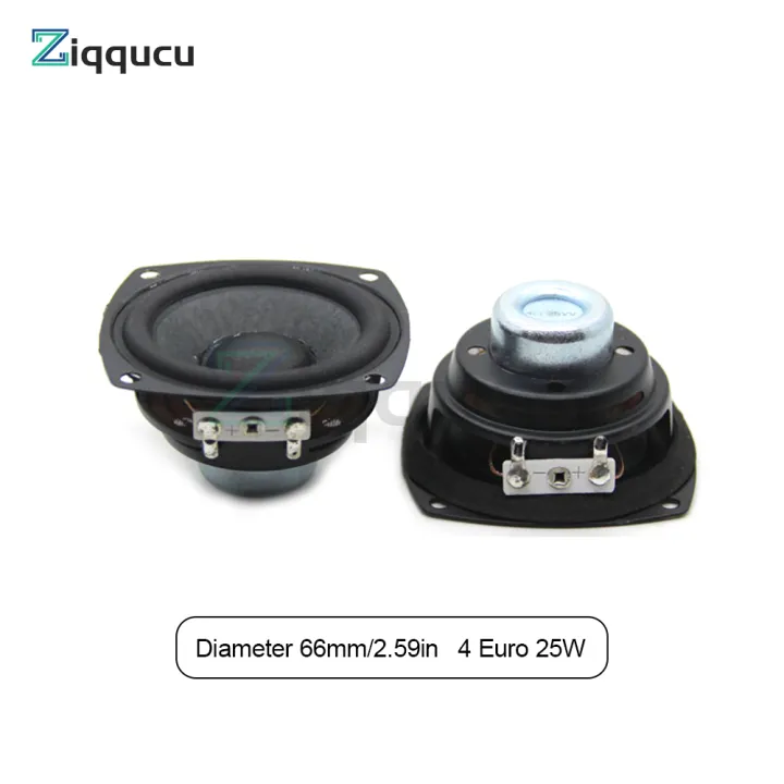 2.59/2.04/1.85/1.41 Inch 66mm Portable Audio Speaker 4 Ohm 25w Full Range Sound Speaker Multimedia Home Theater Loudspeaker