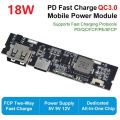 1pcs of Type-C USB 5V 3.5A Boost Converter (Power bank 18W quick charging) Step-Up Power Module Lithium Battery Charging Protection Board 4 LED Display safety. 