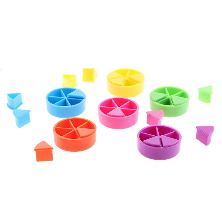 5xPack of 42 Pieces Trivial Pursuit Game Pieces Pie Wedges for Math ...