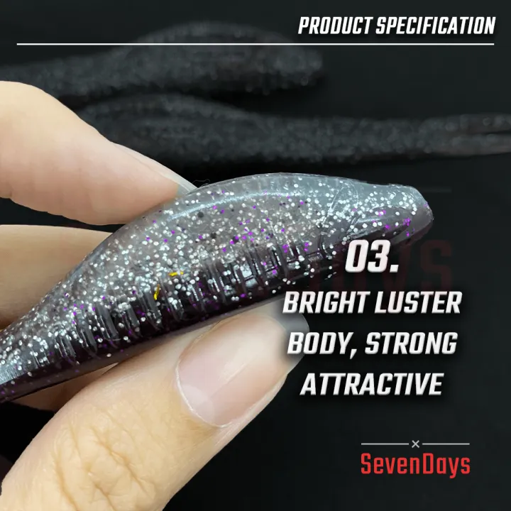 %5B5PCS%5D%20Minilodon%20Soft%20Plastic%2012cm/10g%20Split%20Tail%20Fishing%20Pancing%20Skipping%20Lure%20Toman%20Haruan%20Casting%20Silencer%20Zman%20-%20Image%204