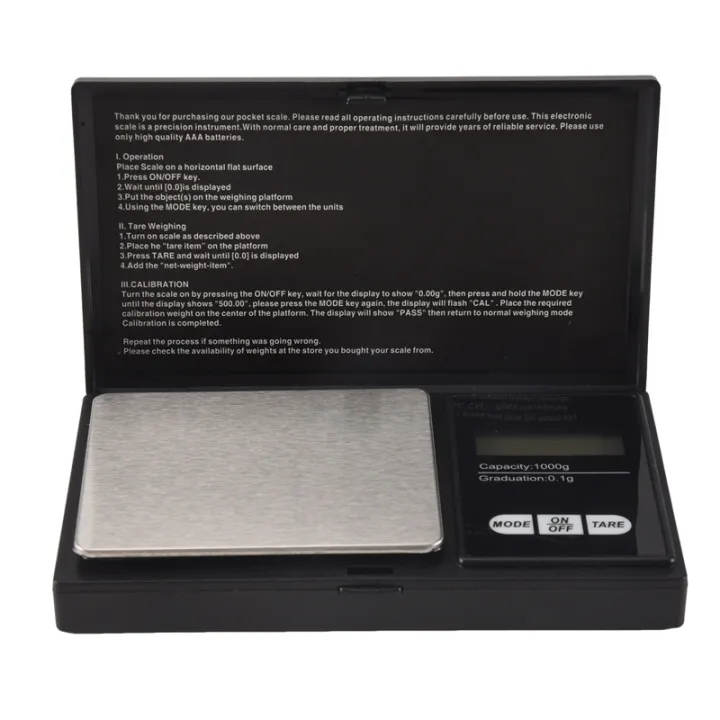 Fullhaodd Digital Pocket Scale 1000g x 0.1g, Kitchen Scale, Jewelry ...