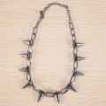 Metal Spikes Studs Rivets Punk Goth Necklace Choker Collar. 