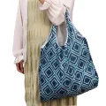【ALLGOOD】Fashion Printing Foldable Eco Friendly Shopping Bag Tote Folding Pouch Handbags Convenient Large Capacity for Travel Grocery Bag. 