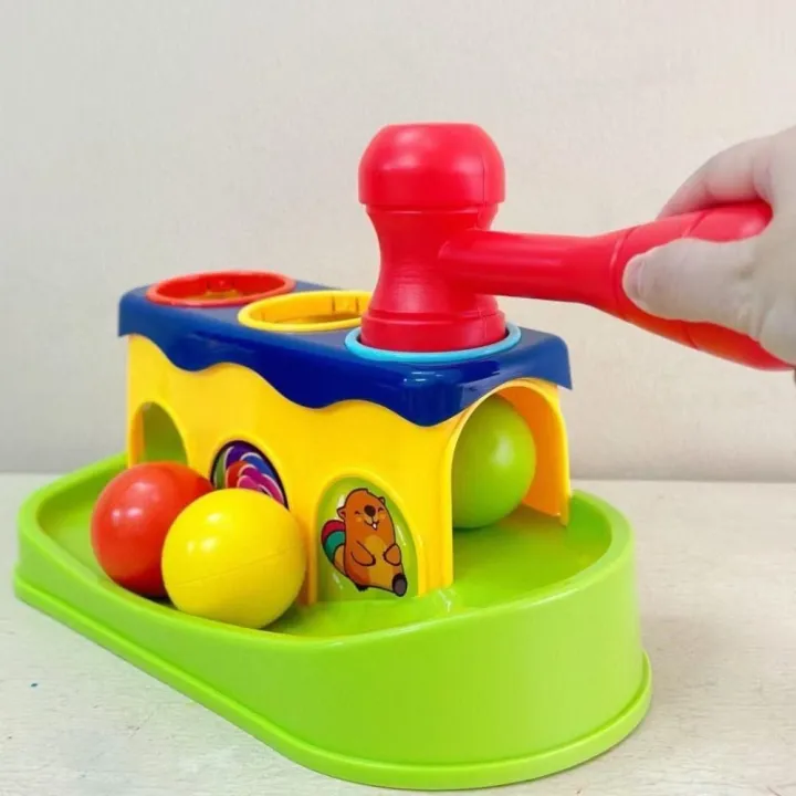 Children Gift Stacking Balls Interactive Hammer Toy Finger Skill Making ...